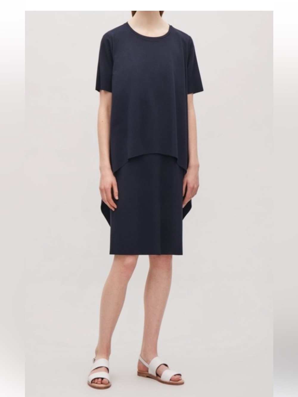 COS Circle Cut Layer dress. Size medium. - Picture 2 of 9